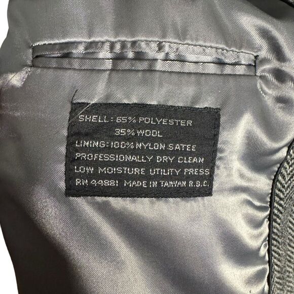 Joe Namath Signature Collection Vintage Tweed Dark Academia Jacket Size 42L - Picture 8 of 8